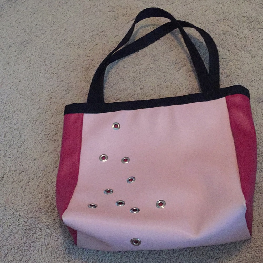 Holly Aikan Pink Two-Tone Bag